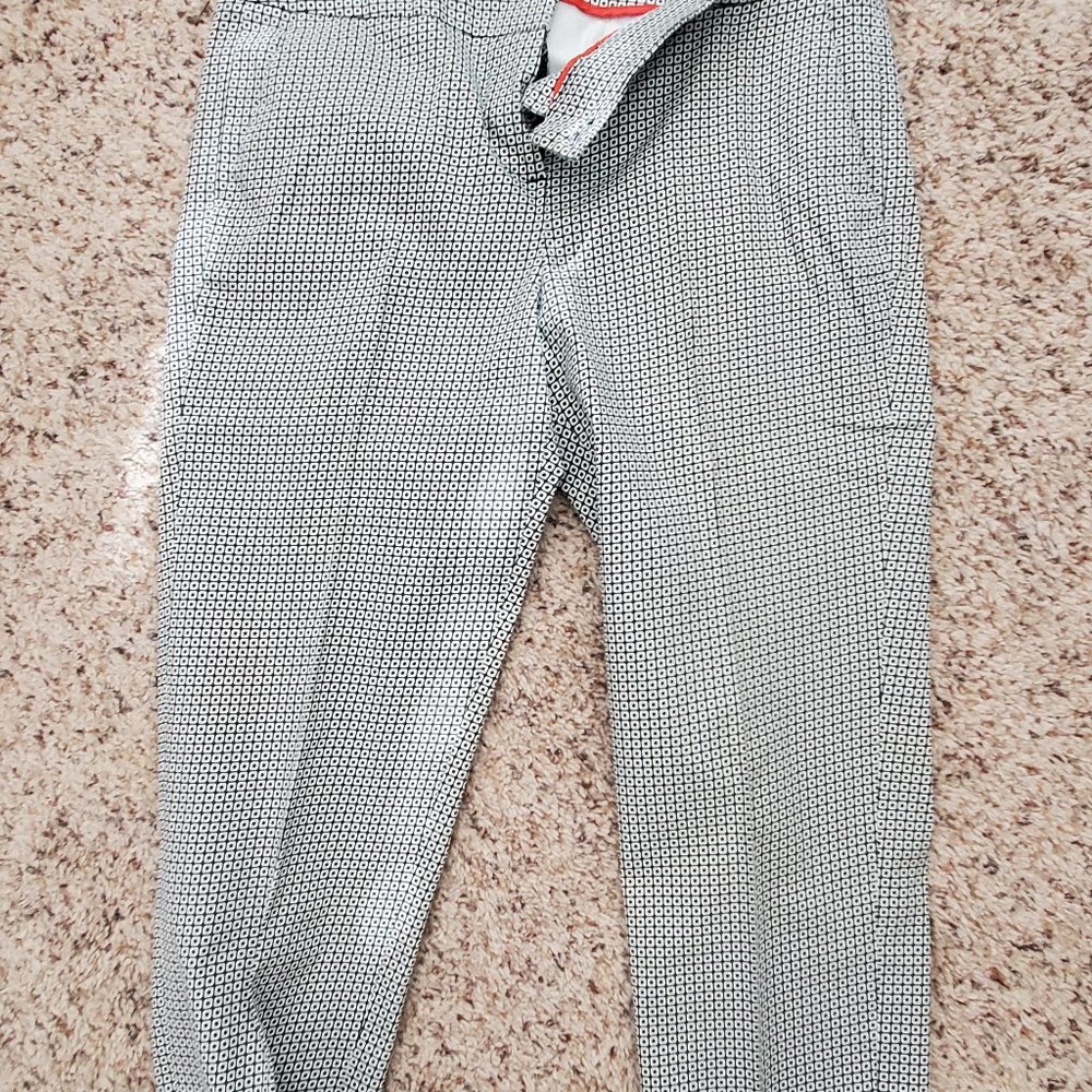 B&W pleated pants